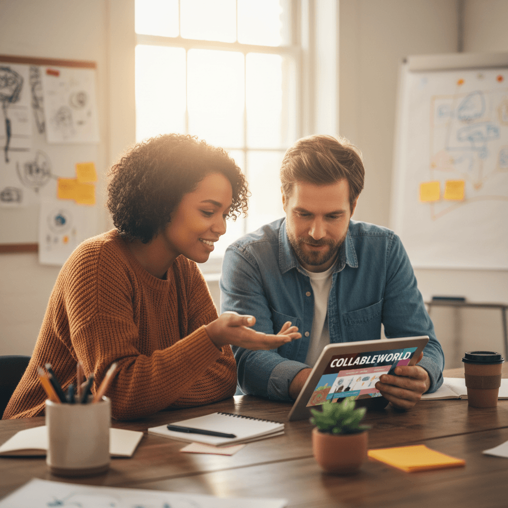 Creator receiving performance feedback from CollableWorld mentor